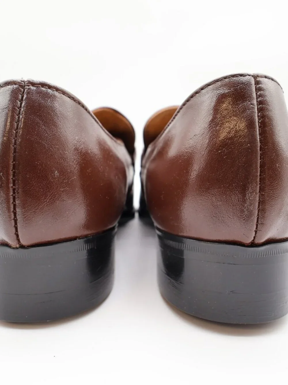 Barclay Men's 10.5 D Brown Leather Slip-On Dress Loafers Vintage USA Made